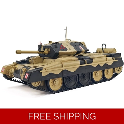 British Crusader 1/16 RC Radio Remote Control Tank Black Camouflage